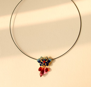 蜂子手作 鲽 原创璎珞项圈古风项链魏晋延禧攻略同款汉服缨络