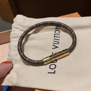 louis vuitton/路易威登经典女士 lv 时尚镀金手镯手绳m6334f