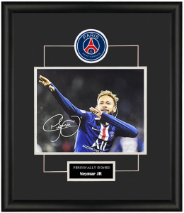 收藏 内马尔 亲笔签名 照片裱框 含sa证书 巴黎圣日耳曼psg