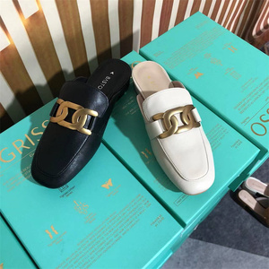 2022新款时尚包头穆勒鞋外穿乐福半拖鞋女凉鞋ma912