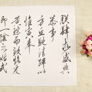 瘦金体 行书毛笔字帖 宋徽宗初学者入门临摹描红练习宣纸