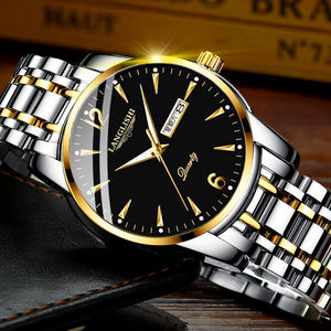 瑞士古浪琴海手表男士全自动机械表防水夜光日历时尚商务石英男表