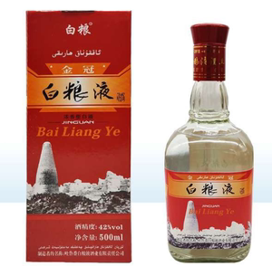 新疆吐鲁番白粮液金冠42度500ml*6瓶/箱 浓香型粮食酒低度白酒