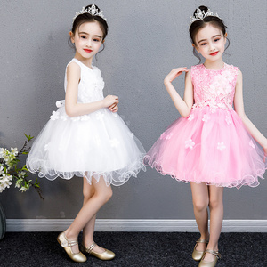 六一儿童蓬蓬纱裙舞蹈演出服公主裙中小学生男女童合唱表演服装