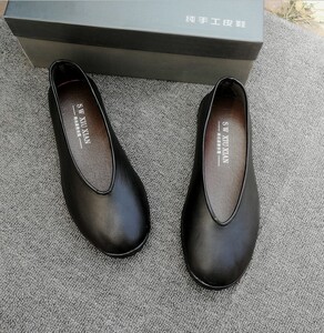 中国风老北京爸爸圆口男鞋休闲透气中年男鞋软面软底