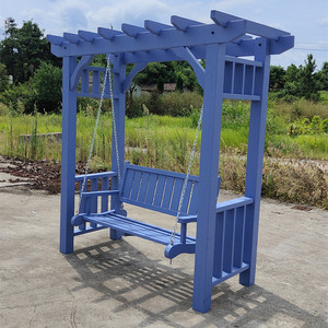 户外防腐木葡萄架秋千凉亭花园遮阳架子庭院别墅实木简易室内