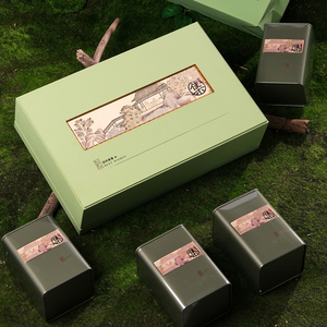 雅集明前龙井茶叶包装盒空礼盒罐绿茶大佛龙井狮峰龙井礼盒装空盒