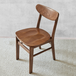 实木餐椅北欧现代简约餐桌凳子日式薯片椅餐厅蝴蝶椅家用靠背椅子