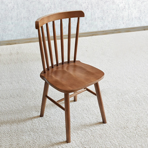北欧餐厅餐椅温莎椅全实木白蜡木餐椅简约现代书桌椅高靠背妆凳椅