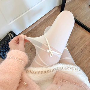 801507人付款天猫拼接白色丝袜假小腿袜春秋款过膝高筒秋冬季打底袜jk