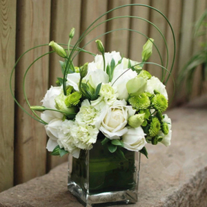 大连鲜花公司年会会议讲台花活动小方缸宴会台花婚礼桌花2个起送