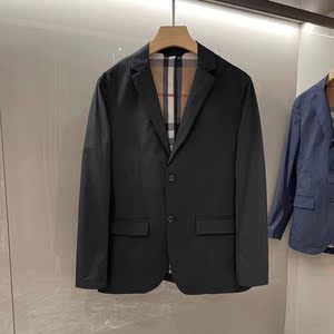 巴宝莉休闲西装男