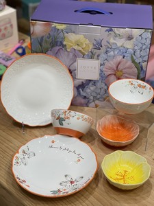 JOYYE卓艺瓷器餐具碟子盘子菜盘碗碟套装礼盒蘸料陶瓷碗北欧风格