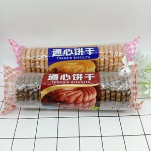 美嘉思通心饼干168g通心酥性饼芝麻味商场热卖办公室零食早餐点心