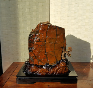 广西红水河奇石原石大化石精美原皮包浆老石收藏升值镇宅大气
