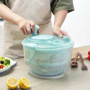 家用蔬菜脱水器商用水果甩干篮创意沙拉菜脱水器去水盆厨房多功能