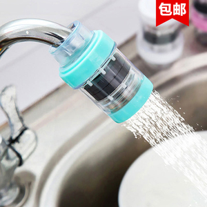 厨房水龙头滤水器家用过滤器饮用水透明直插自来水前置磁化净水器