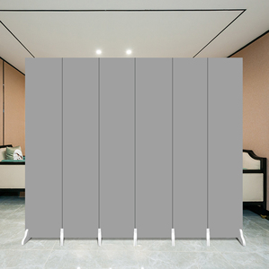 屏风定制办公隔断折叠移动推拉现代中式家用客厅装饰背景遮挡双面