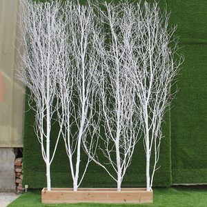 白桦树枝装饰树干摆件干支背景墙树枝屏风隔断造型枯树枝干花树杈