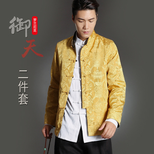 二件套 中国风唐装汉服男青年中式休闲改良外套上衣传统文化服装