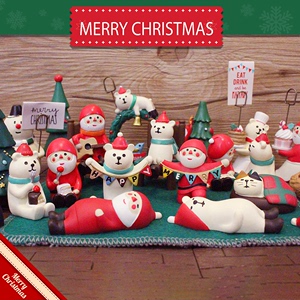 杂货圣诞老人圣诞树 雪人圣诞节装饰礼品柜台摆设摆件
