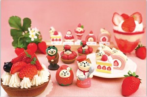 草莓甜心主题场景可爱萌日式迷你拍照日式猫ZAKKA道具摆件