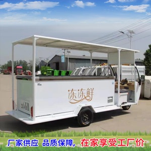 冰淇淋机商用摆摊流动摆摊冰激凌冷藏保冷雪糕冰棍售卖电动三轮车