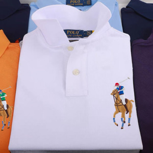 保罗短袖polo衫男t恤夏季纯棉翻领拉夫劳伦彩马标半袖大码上衣服