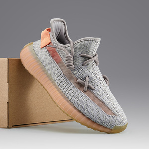 欧洲限定椰子鞋350男烟灰橙潮鞋跑步鞋正品官网运动鞋网面鞋