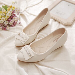 方口鞋夏季女真软皮单鞋春女士平底防滑牛筋底工作百搭休闲小皮鞋