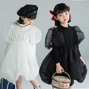 森系连衣裙长袖春秋季韩版姐妹闺蜜装洋气翻领儿童棉布裙25人付款79