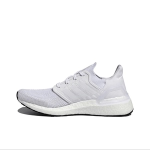 adidas ultraboost 20 纯白 男子ub全掌缓震透气运动跑步鞋g55817