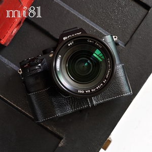 台湾mi81 适用于索尼A7R2相机包A7ii A7M2 A72皮套半套手柄真牛皮