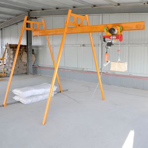 室内工字钢钢丝绳吊机家用提升机小型电动起重吊装配重葫芦支架