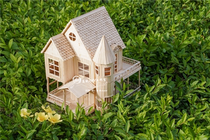 包邮雪糕棒diy手工制作房子拼装模型城堡别墅洋房木板创意生日礼