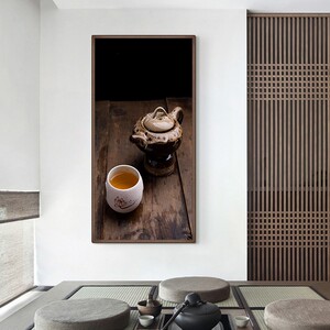 茶室装饰画茶道茶文化茶叶店客厅背景墙禅意茶楼墙面简约壁画挂画