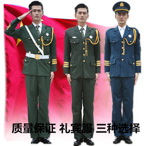 正品新式礼服士兵礼宾服春秋礼服演出服士官礼服仪仗队国旗护卫队