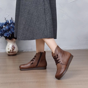 景本色手工女鞋