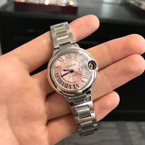 现货 cartier 卡地亚 蓝气球 33mm 粉色盘 wsbb0046北上广陪同