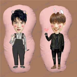 原创定制真人照片青春有你陈宥维人形抱枕diy异形枕头q版玩偶生日