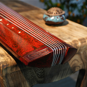 古琴正合式犀皮漆百年老杉木初学者演奏收藏级通用专业考级送桌凳