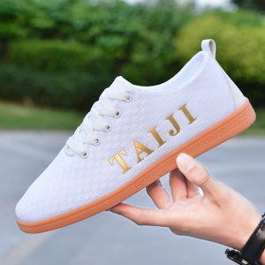 秋季太极鞋女男夏季透气网面牛筋底太极拳鞋运动网布鞋武术练功鞋