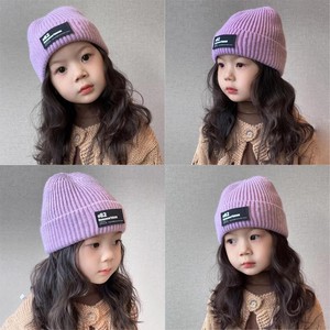 秋冬季韩版儿童帽子女童毛线帽针织帽宝宝套头帽男童保暖帽小女孩