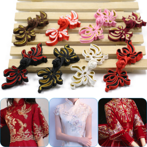 复古手工凤尾盘扣扣子纽扣女旗袍扣唐装中式上衣diy装饰布扣辅料