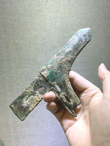 包真 战国圭援戈 青铜戈 闻德评级82分证书 老兵器真品