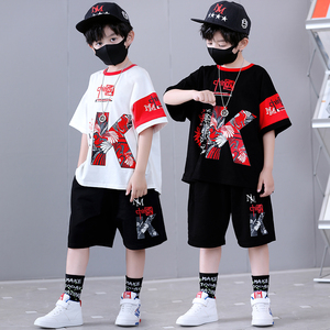 六一儿童表演服装爱国合唱班服中国风幼儿园运动会男童嘻哈街舞潮