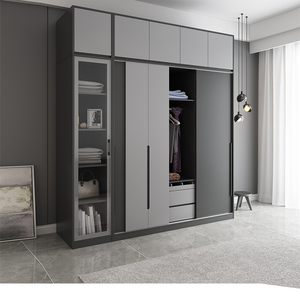 浪漫壹嘉家居馆淘宝衣柜美式实木三四开门推拉门衣柜卧室欧式大橱柜