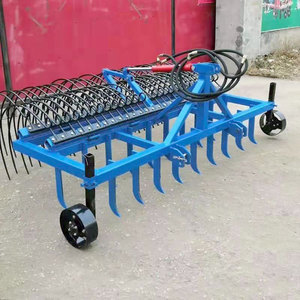 残膜回收机搂地膜机玉米秸秆搂拾拖拉机带双排液压耙弹齿搂草松土