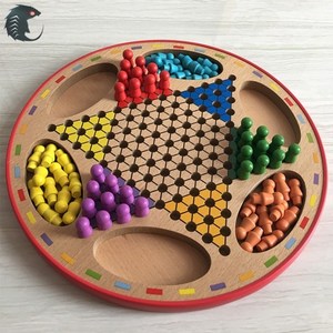 六角跳跳棋大人跳琪儿童小学生益智幼儿园木质跳子棋盘游戏玩具棋