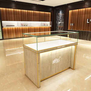 仿大理石珠宝展示柜精品柜台玉器展柜玻璃陈列柜眼镜展示架展台